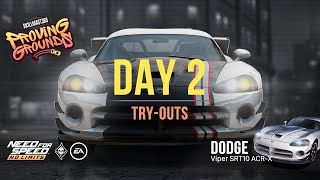 Proving Grounds Dodge Viper Srt10 Acr-X - Day 2 Try-Outs Nfsno Limits - Special Event Guide