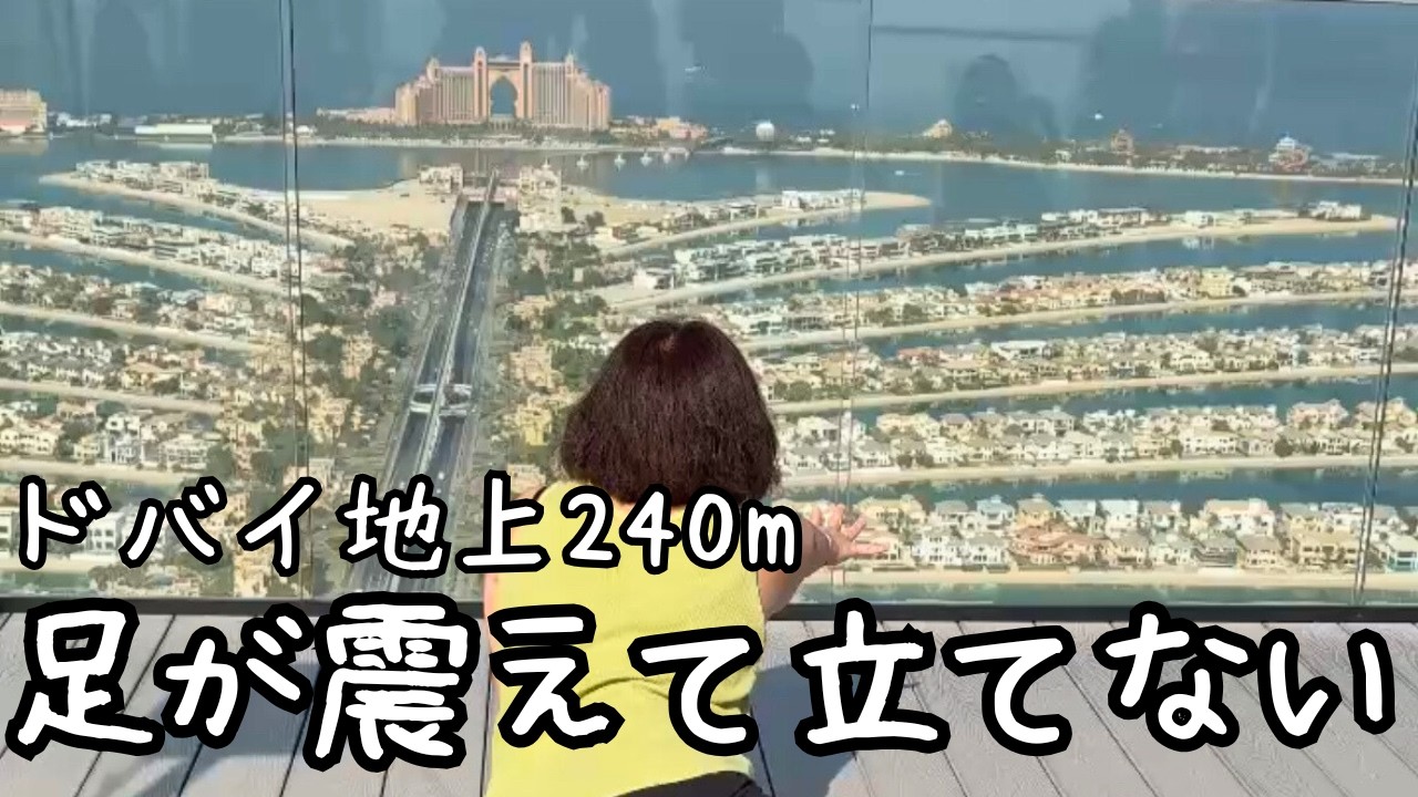 【ドバイ旅行】ドバイの砂漠で魂が抜ける→地上240mで即席撮影会へ…恐怖から笑いに変わる瞬間