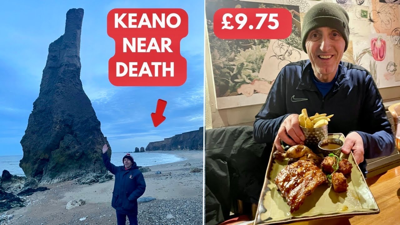 Dangerous Rock Fall On Ryhope Beach & Food Review At The Harvester 