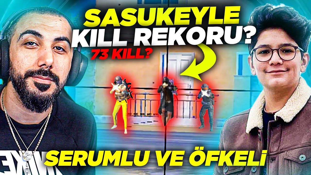 SASUKEYLE KILL REKORU KIRMA CHALLENGE!! 73 KILLS?? 😮 | PUBG MOBILE