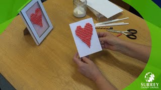 Surrey Libraries Craft Session - Straw Heart
