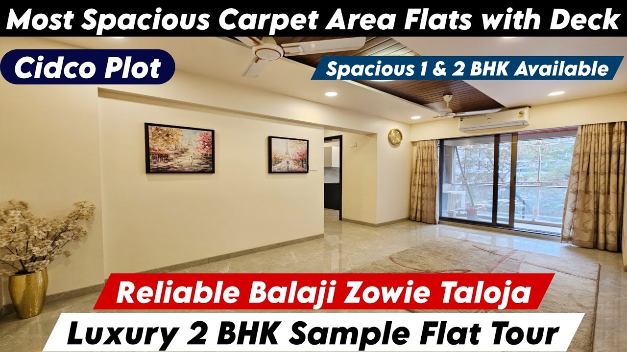 Balaji Zowie Taloja | 1 & 2 BHK Sample Flat Tour | 🔥CIDCO Plot, Near Pendhar Metro, CALL👉8800678921