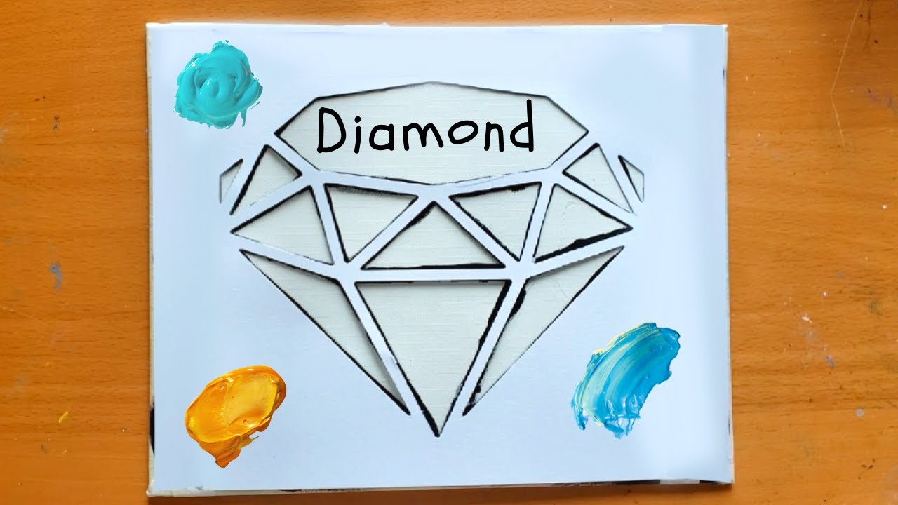Challenge 22 Diamond Acrylic Painting Using Stencil｜Satisfying
