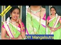How to make Mangalsutra | DIY Mangalsutra | Mangalasutra making at Home | Black beads