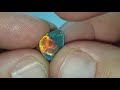 2.4ct Black Opal Lightning Ridge Gem Natural