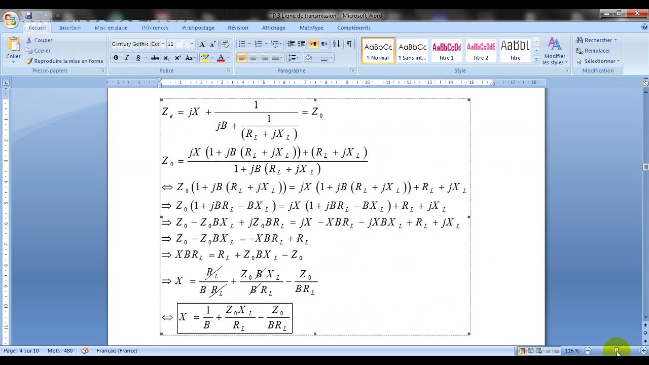 Adaptation par les éléments localisés L C Adaptation par stub