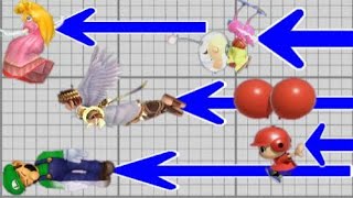 Long-distance air travel in All Smash bros series