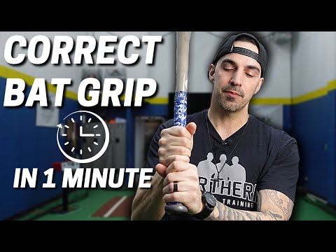 How To Grip A Baseball Bat Correctly | QUICK 1 MINUTE TUTORIAL