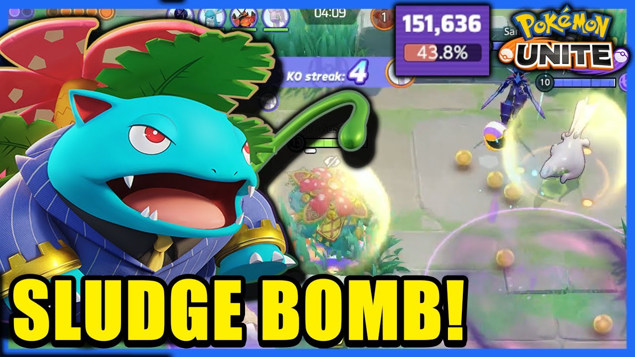 152,000 DAMAGE! VENUSAUR Build With SLUDGE BOMB! INSANE Solar Beams ...