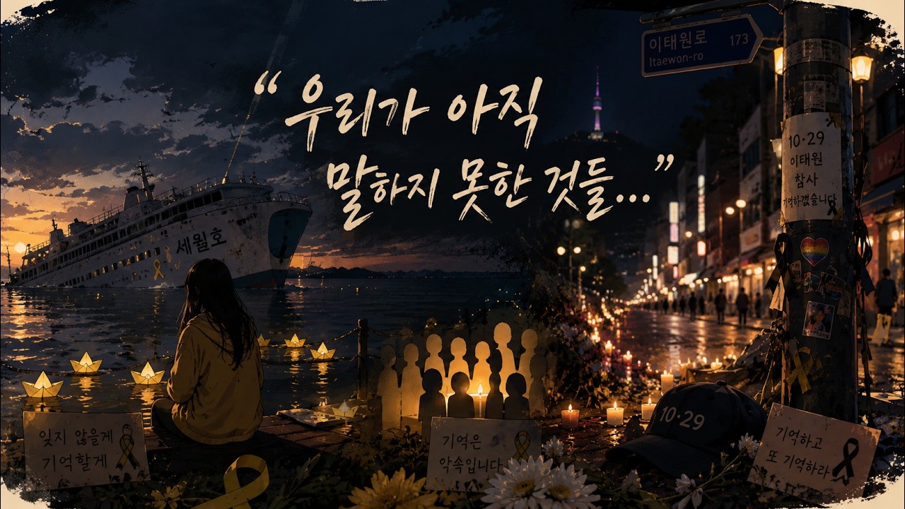 우리가 아직 말하지 못한 것들｜살아있는 모든 분들께 바칩니다 #우리가아직말하지못한것들 #헌정곡 #세월호 #이태원 #추모곡 #민주주의 #사람사는세상 #잼프 #생성형AI #쓱보고가