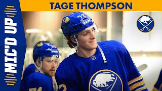 Tage Thompson Mic'd Up In Buffalo Sabres 6-0 Win Over The LA Kings!