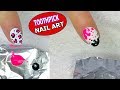 Toothpick Nail Art - Using Only a Toothpick ♥ Nail Art ♥ Regal Nails Salon