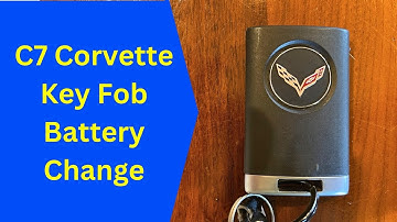 Batterij vervangen voor C7 Corvette-sleutelhanger