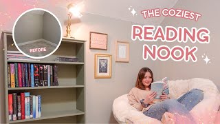 DIY Cozy Reading Nook | Small Space Transformation