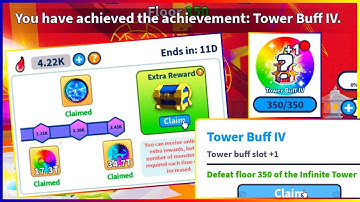 *HOW* I beat FLOOR 350 and Got TOWER BUFF IV | Completed Mythical Qi Event | WFS