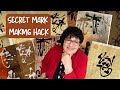 Secret mark making hack gelli printing with stencils