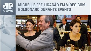 De volta ao Brasil, Michelle Bolsonaro participa de jantar do PL