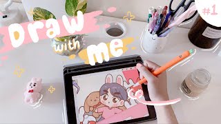 Draw with Me Ep. 01: Tiny Bunny SUHO | Indonesia   ENG ◡̈