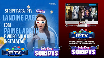 Script completo para IPTV com painel admin   Landing Page Premium