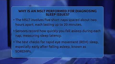 Why Is An MSLT Performed For Diagnosing Sleep Issues? - Sleep Apnea Support Network