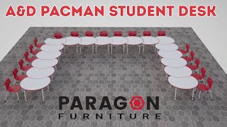 Collaborative Flexibility? The A&D Pacman Student Desk by Paragon | Worthington Direct!