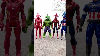 Ironman, Spiderman, Hulk And Captain America And Their Children Marvel Toys