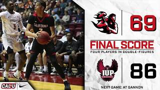 Courtesy cutv, highlights from the cal u men's basketball team's 86-69
loss at iup on jan. 18, 2020. visit cutv page for full game footage
and additi...