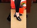 Modren Top Square-Toe Chunky Heel Loafers Stylish Shoes #shortsfeed