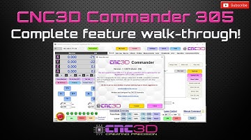 CNC3D Commander Build 305 - Complete feature walk-through - Powerful GRBL CNC control software
