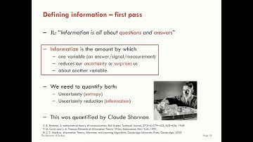 Introduction to Information Theory: Entropy - Part 2 - Shannon information content
