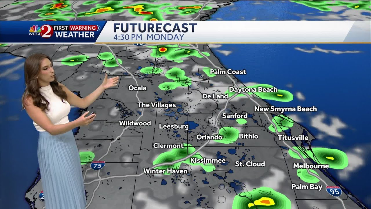 Showers and thunderstorms to move across Central Florida Monday ...