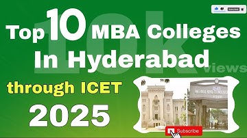 Top 10 MBA colleges in Hyderabad though ICET #icet #top10 #topmbacollege #2025 #mba #tsicet #apicet