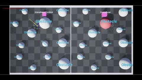 Steering behavior with context maps study