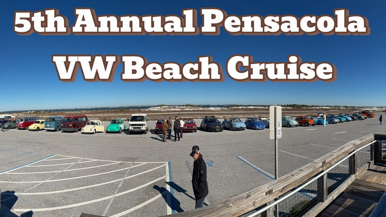 Cruising the beautiful beaches of Pensacola VW style 😎