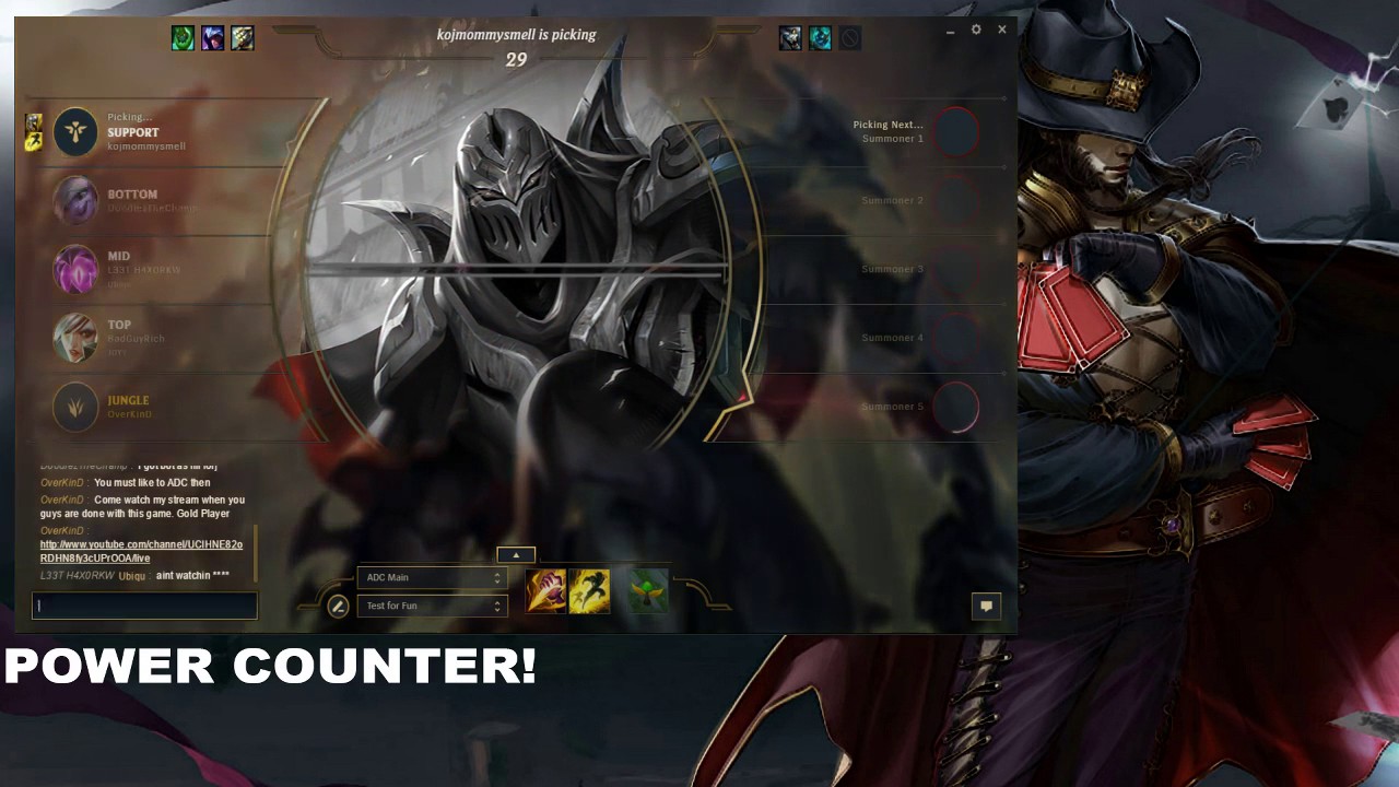 PowerCounter! - League of Legends - Twisted Fates : The Last Guardian..... Against Noobs!
