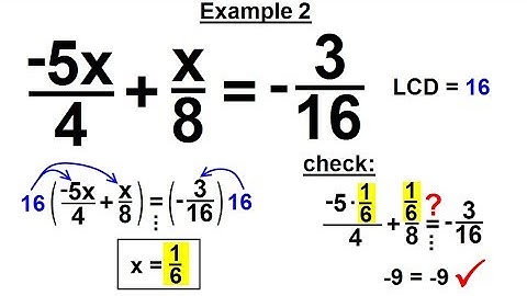 Algebra - Ch. 14: Solving Equations with Rational Expressions (4 of 21) Example 2