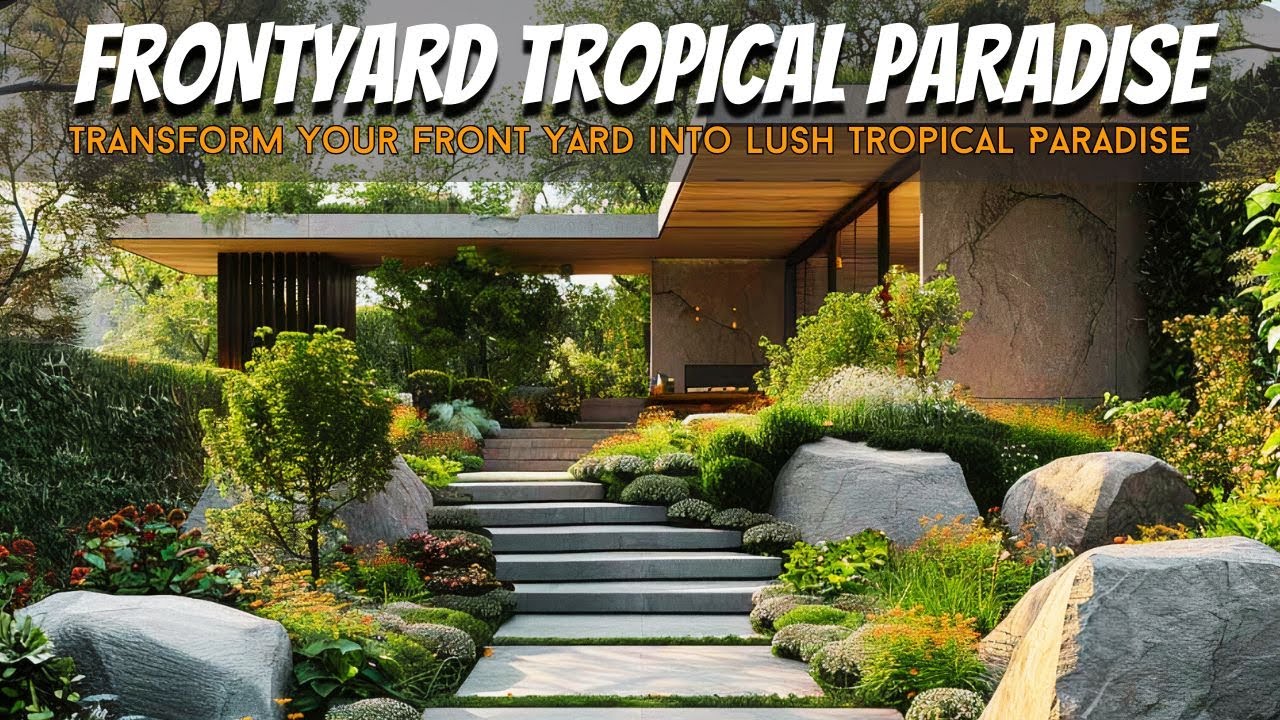 Transform Your Front Yard into a Lush Tropical Paradise