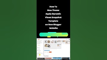 Blogspot Tubes : How To New Theme Apply Dynamic Views Snapshot Template on New Blogger Website