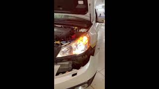 Subaru Outback - установка светодиодных модулей, установка ДХО с функцией поворотника