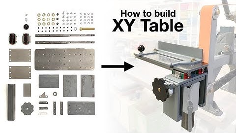 Building the XY Table (surface grinder attachment for belt grinder)