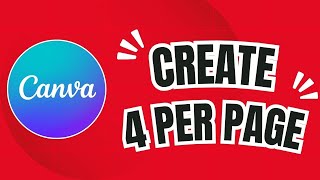 How to Print 4 Per Page in Canva – Quick & Easy Tutorial! 🖨️📄