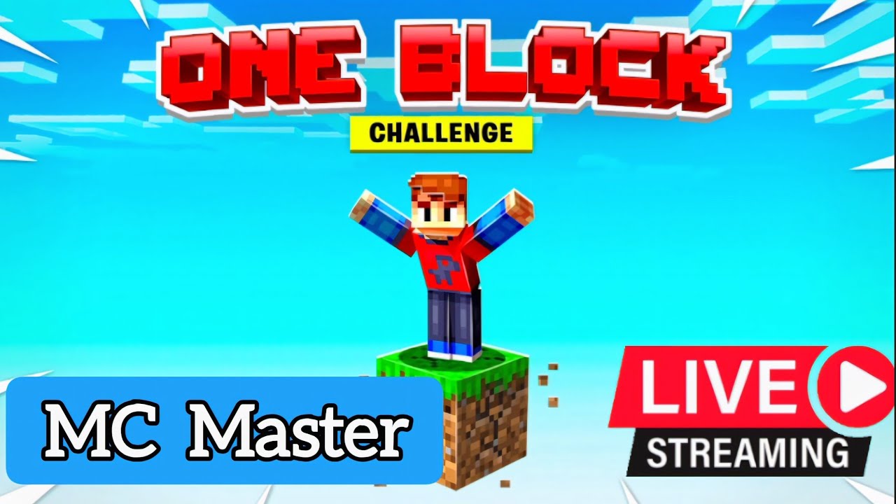MC Master GAMING is live playing Minecraft one block join now - YouTube