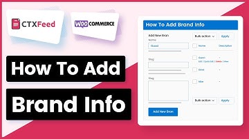 How To Add Brand or Manufacturer Info Into Product Feed | CTX Feed | WooCommerce Feed - WebAppick
