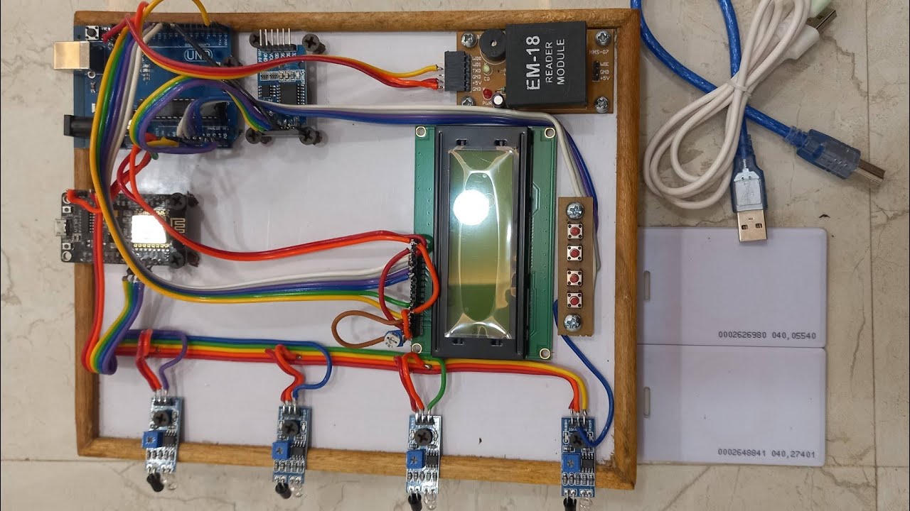 IOT Based Smart Parking Using Arduino UNO & Node MCU - YouTube