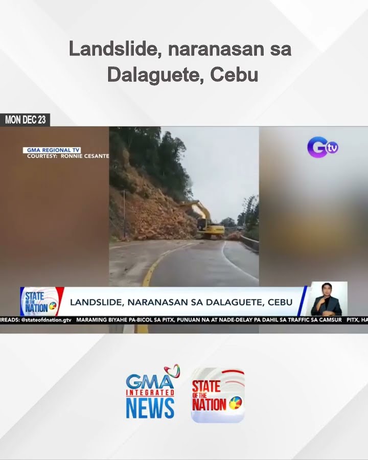 Landslide, naranasan sa Dalaguete, Cebu | SONA