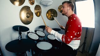 Our Last Night & Cole Rolland - JINGLE BELL ROCK | Drum Cover by Christian Therkelsen