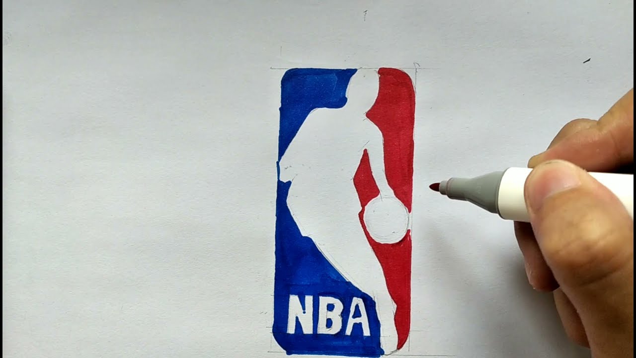 Cómo dibujar el logo de la nba/How to draw nba logo - thptnganamst.edu.vn