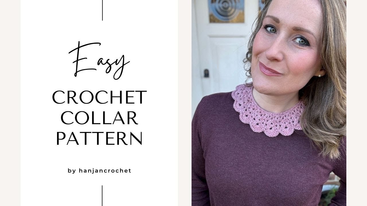 Crochet Collar Pattern Tutorial - Peter Pan Collar Crochet - Easy & Quick!
