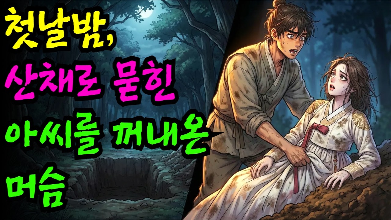 첫날밤, 혼절하여 묻힌 아씨의 무덤을 파헤치고 도망친 머슴 이야기 | 야담·민담·전설·설화·옛날이야기