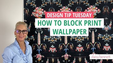 Design Tip Tuesday: How to Block Print Wallpaper